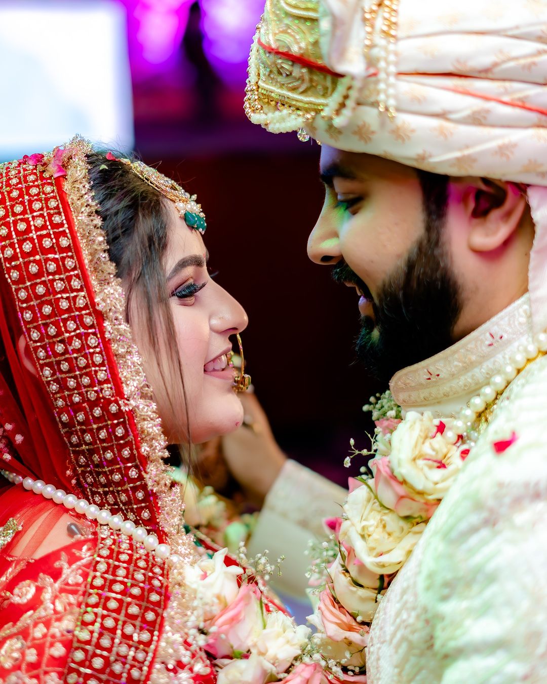 romantic wedding couple